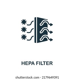 Hepa Filter icon. Monochrome simple Allergy icon for templates, web design and infographics