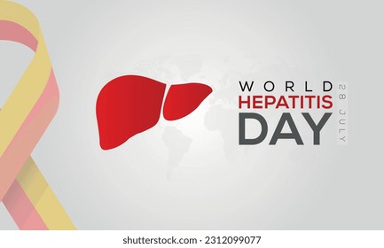 hepatitis awareness campaign, world hepatitis day logo, world hepatitis day background illustration