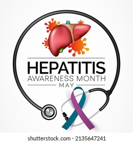 Hepatitis awareness month is observed every year in May, The liver is a vital organ that processes nutrients, filters the blood, and fights infections. certain medical conditions can cause hepatitis.