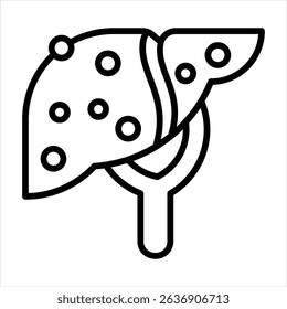 Hepatitis C Icon Liver Disease and Virus 