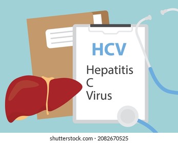 Hepatitis C Virus Concept- Vector Illustration