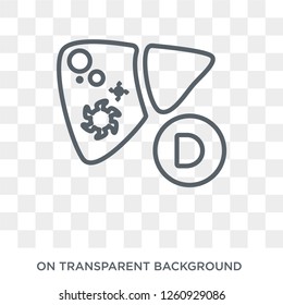 Hepatitis D icon. Trendy flat vector Hepatitis D icon on transparent background from Diseases   collection. High quality filled Hepatitis D symbol use for web and mobile