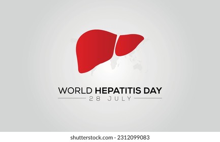 hepatitis day logo, hepatitis awareness campaign banner background, world hepatitis awareness day