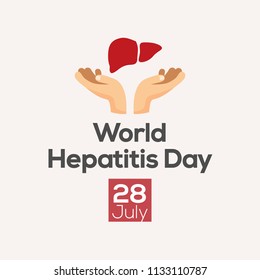 Hepatitis Day. Poster design. Vector illustration