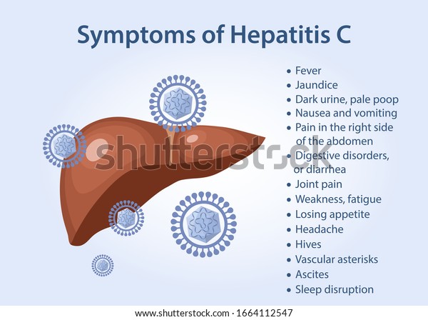 Hepatitis Liver Symptoms Hepatitis C Text Stock Vector (Royalty Free ...