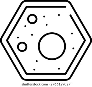 Hepatocyte Illustration vector Icon Design