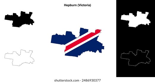 Hepburn (Victoria) Outline-Kartenset