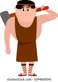 Hephaestus, Illustration, Vektorillustration auf weißem Hintergrund