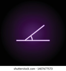 heptagon neon icon. Elements of geometric figures set. Simple icon for websites, web design, mobile app, info graphics on dark gradient background