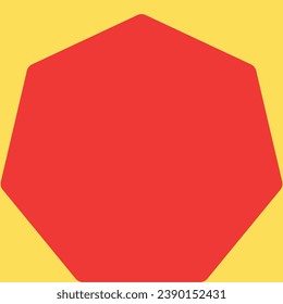 Heptagon shapes. Enter the world of geometric intrigue with our Heptagon Shapes illustration
