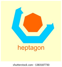 Heptagon vector logo for the company
