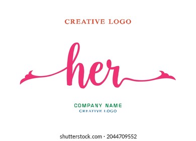 HER lettering logo is simple, easy to understand and authoritative