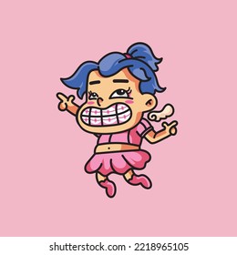 Her name is Buna, Buna is a funny fairy man and she likes the color pink