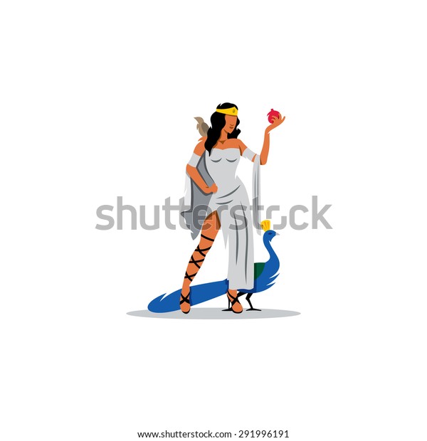 Hera Sign Mythological Greek Goddess Women Stock Vector (Royalty Free ...