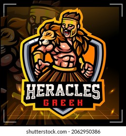 Heracles mascot. esport logo design