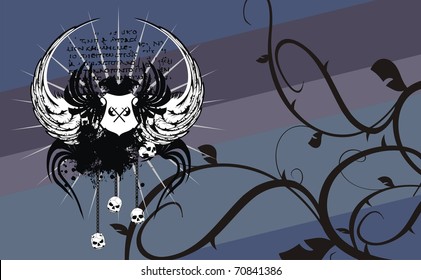 heraldic coat of arms background in vector format