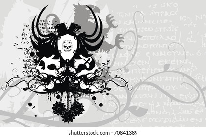 heraldic coat of arms background in vector format