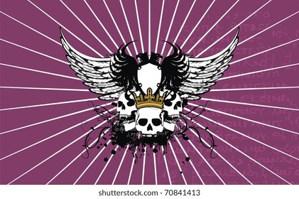 heraldic coat of arms background in vector format