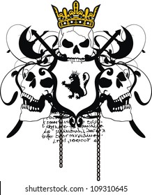 heraldic coat of arms in vector format
