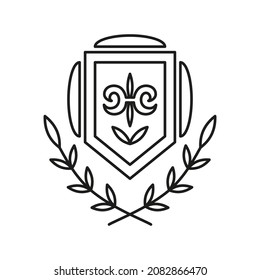 Heraldic coat, Vector shield icons