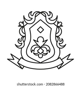 Cubierta heráldica, iconos del escudo vectorial