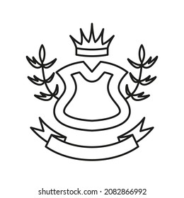 Heraldic coat, Vector shield icons