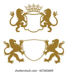 Heraldic Crests Silhouettes