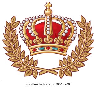 heraldic crown emblem