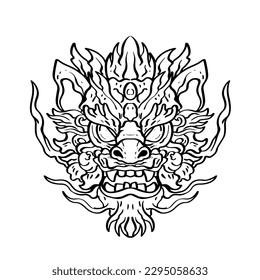 Dragon heraldic Royalty Free Stock Vector Clip Art