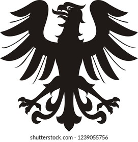 Heraldic eagle silhouette