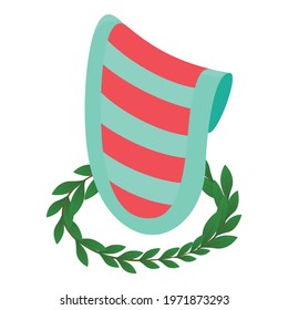 Heraldic element icon. Isometric illustration of heraldic element vector icon for web