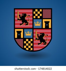 Heraldic Emblem, Vector Illustration