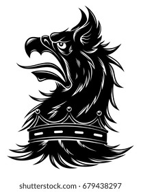 Heraldic Griffin Head