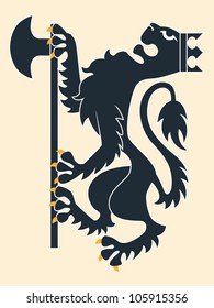 Heraldic lion