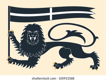 Heraldic lion