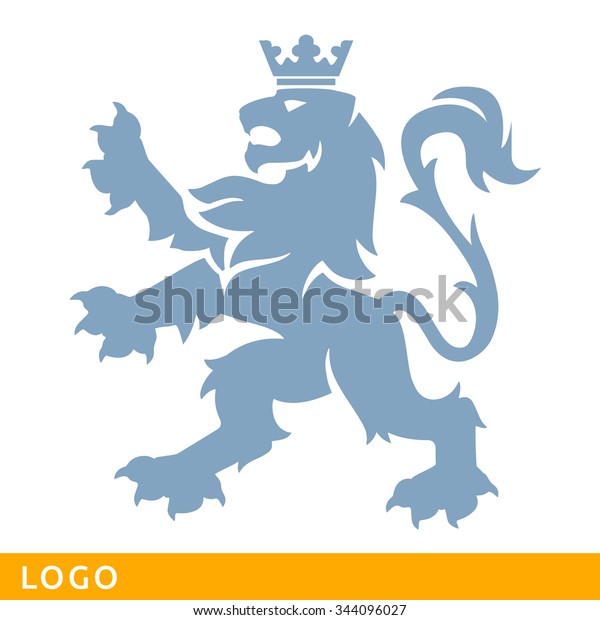 Heraldic Lion. Logo template. Design of element logo.\
Modern vector concept.\

