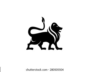 Heraldic lion sign