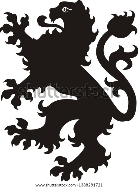 lion silhouette tattoo