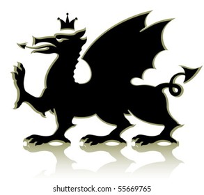 heraldic medieval dragon