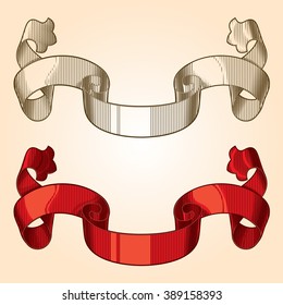 Heraldic ribbon for motto