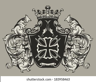 Heraldic shield