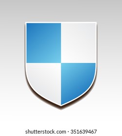 heraldic shield blue