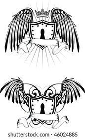 heraldic shield coat of arms in vector format