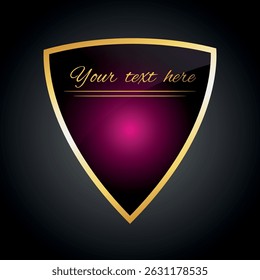 heraldic shield on a dark background.

