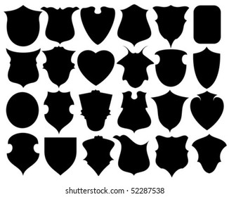 heraldic shields shape forms