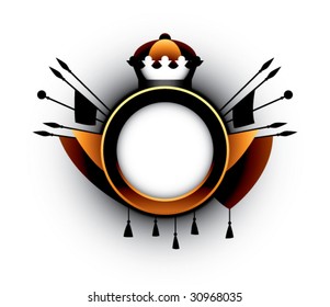 heraldic simbol on a white background