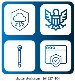 heraldic simple icons set. Contains such icons as Shield, Eagle, Sceptre, can be used for web, mobile and logo
