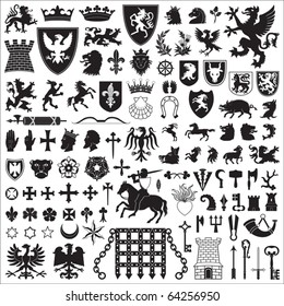 Heraldic symbols and elements