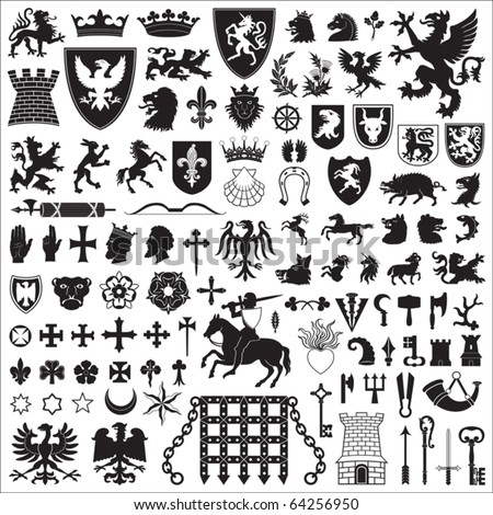 Heraldic symbols and elements