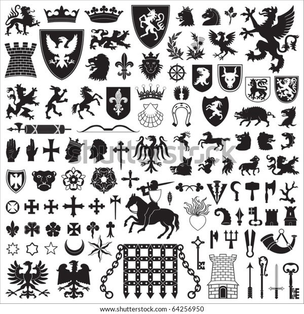 Heraldic symbols and
elements